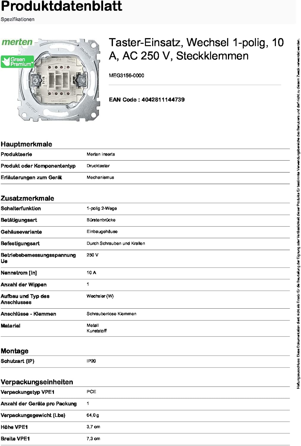 Merten 1563669 MEG3156-0000, weiß - Image 3