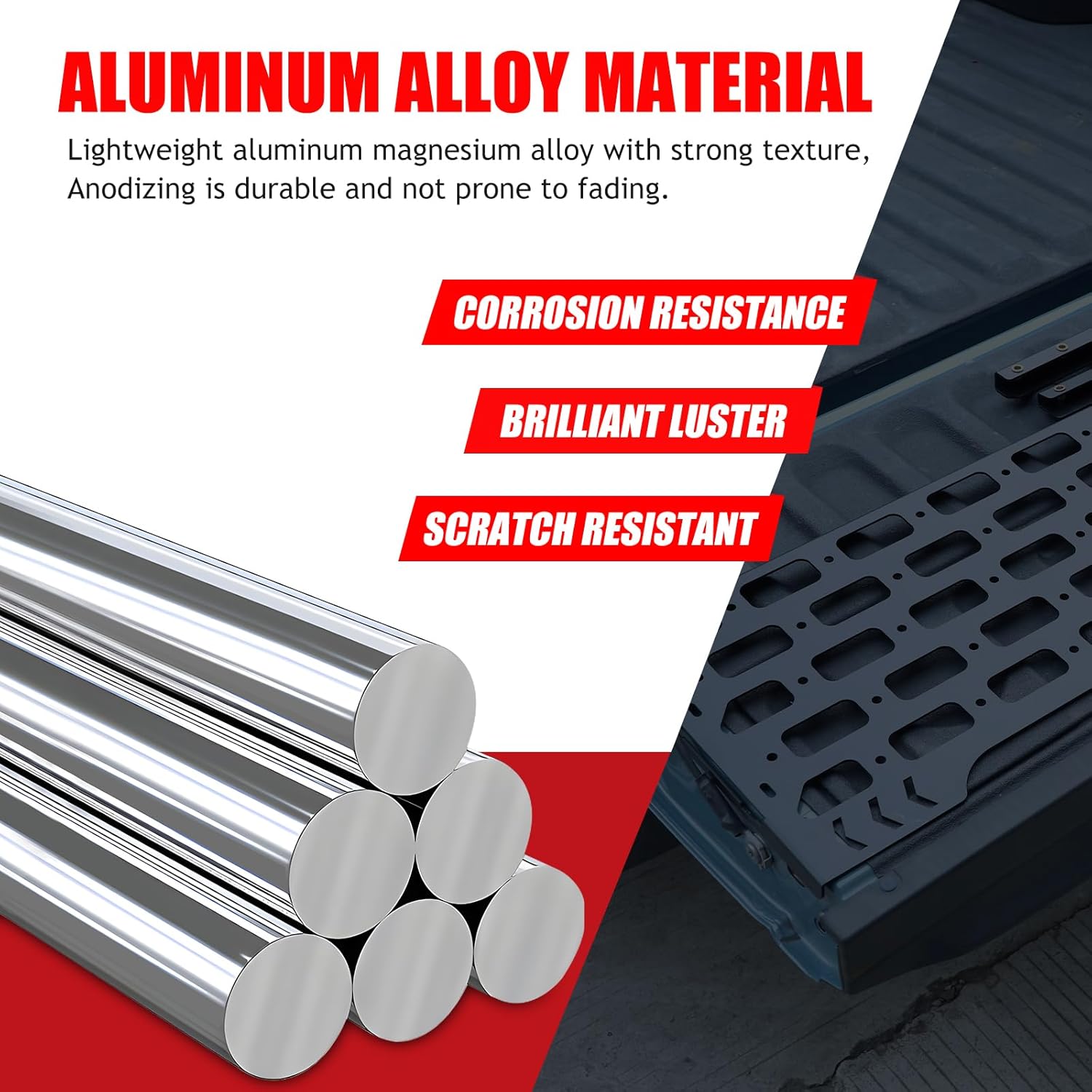 CHEAYAR Tailgate Molle Panel Compatible with Ford Maverick 2022-2024, Truck Rear Cargo Bed Extender Rear Door Cargo Shelf Organizer ,Tactical Storage Panel Organizer System Accessories