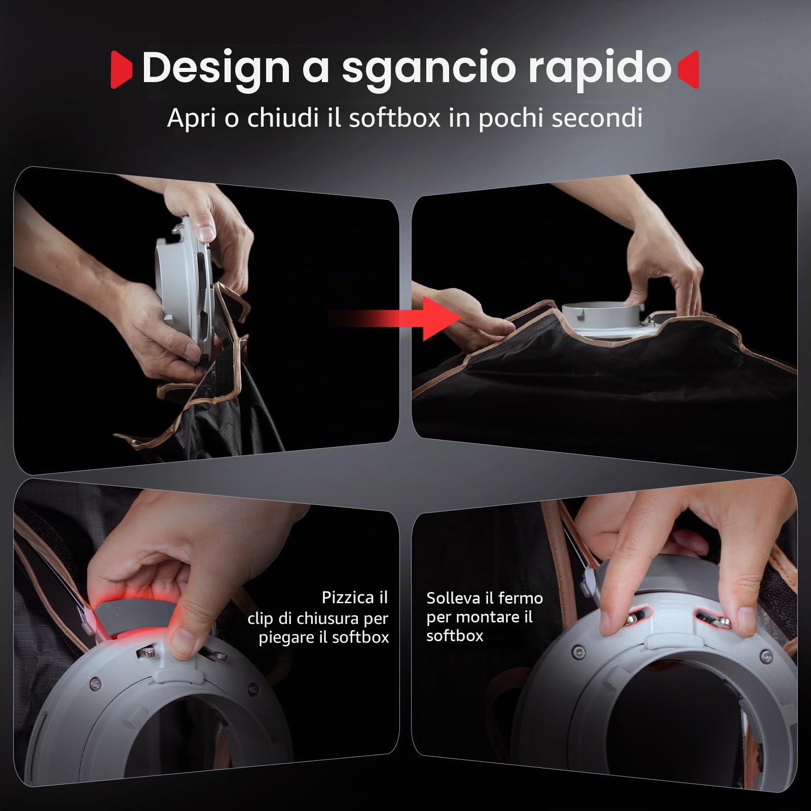 SMALLRIG FS-6090 Quick-Setup Folding Strip Softbox 5369