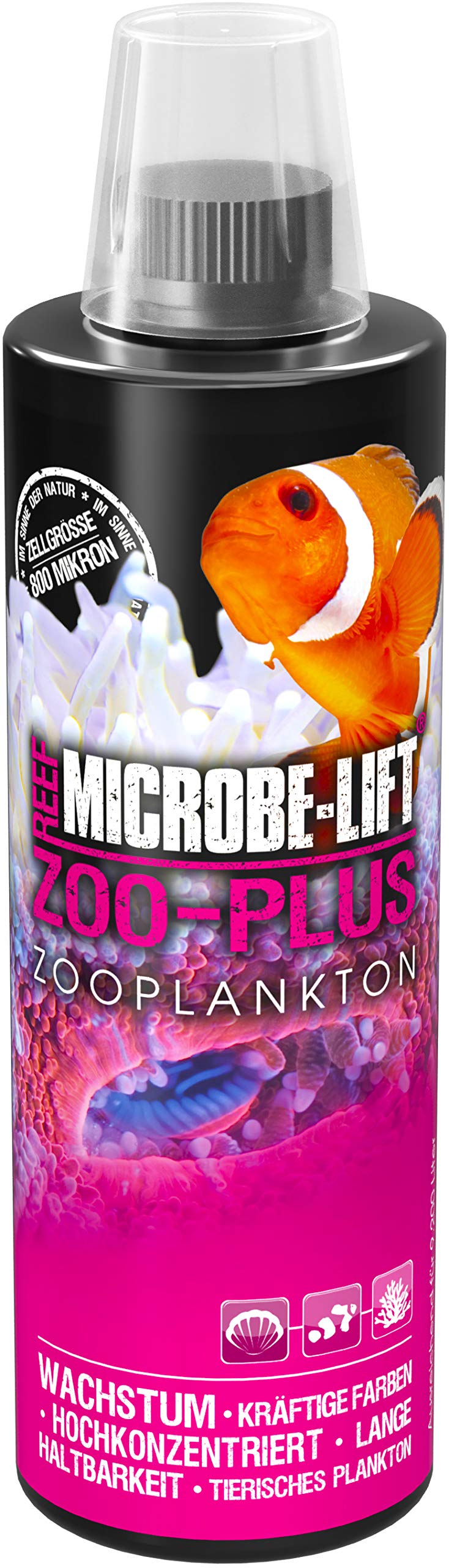 MICROBE-LIFT Zoo-Plus - Plancton Animal para corales y Peces en acuarios de Agua Salada, favorece el Crecimiento y la coloración Natural,