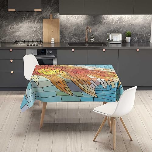 Vista 40 de Mantel Bohochic Redondo para Mesa de 4 Sillas de tela para decoración del hogar, cena, 30 x 30 pulgadas