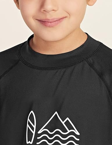 Miniatura 4 de TSLA Camiseta de natación de manga larga con protección solar UV UPF 50+ para niños