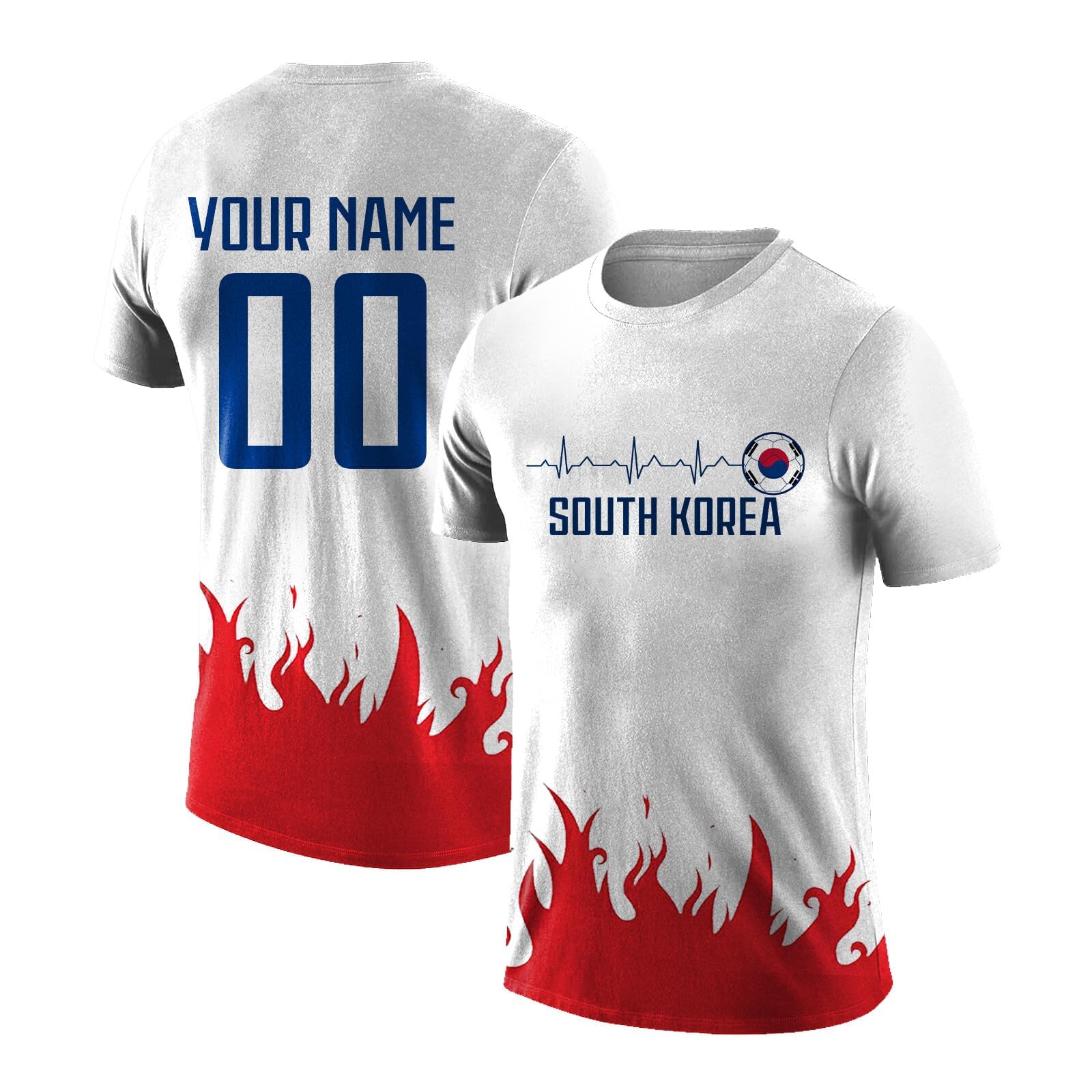 World Cup 2026 South Korea Football Jersey Personalised Name Number Fan Top โ image 1