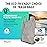 Hippo Sak - Tall Kitchen Garbage Bags with Ergonomic Handles - 13 Gallon Trash Bags Made from Recycled Ocean Bound Plastic - Super Strong and Leak Proof Tall Kitchen Trash Bags (90 Count)