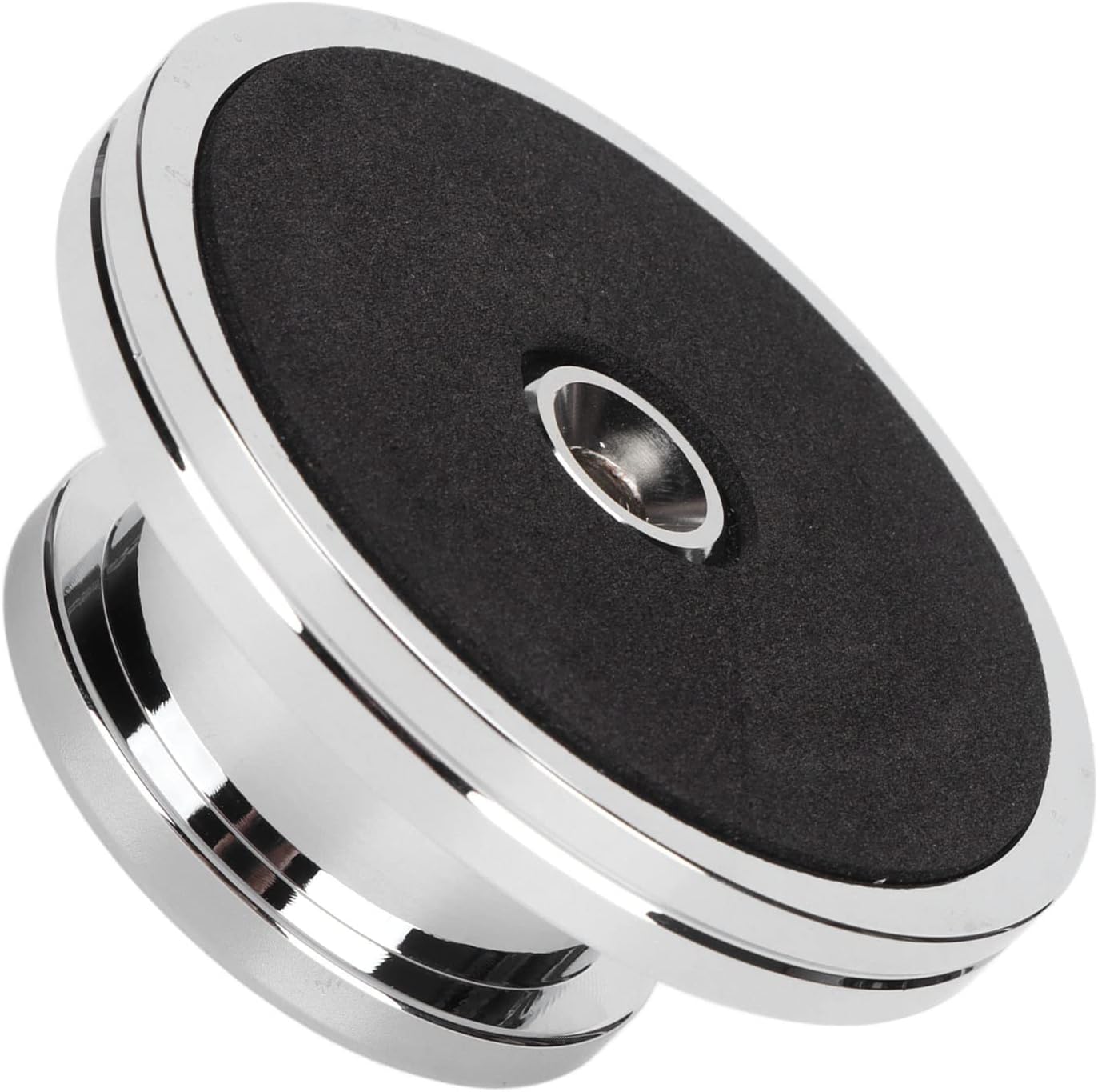 Record Weight Stabilizer, Turntable Stabilizer Aluminum Alloy Record Weight Record Player Clamp for Vibration Balanced, Diameter 78mm (Silver)