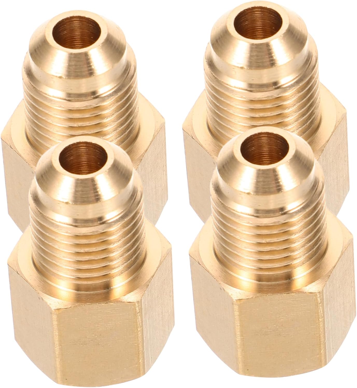 GLEAVI 4pcs Air Conditioning Adapter Kit for Conversion Copper Connectors for Refrigeration Systems Versatile Air Conditioner Accessories for Vacuum Pumps