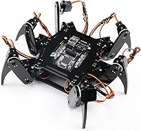 Vista 8 de FREENOVE Kit de robot hexápodo con control remoto (compatible con Arduino IDE), torsión de arrastre para caminar, control remoto de aplicación