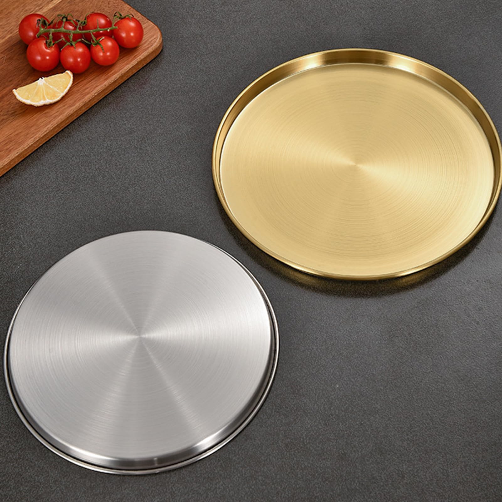 Bandeja organizadora de mesa, color dorado, paquete de 5