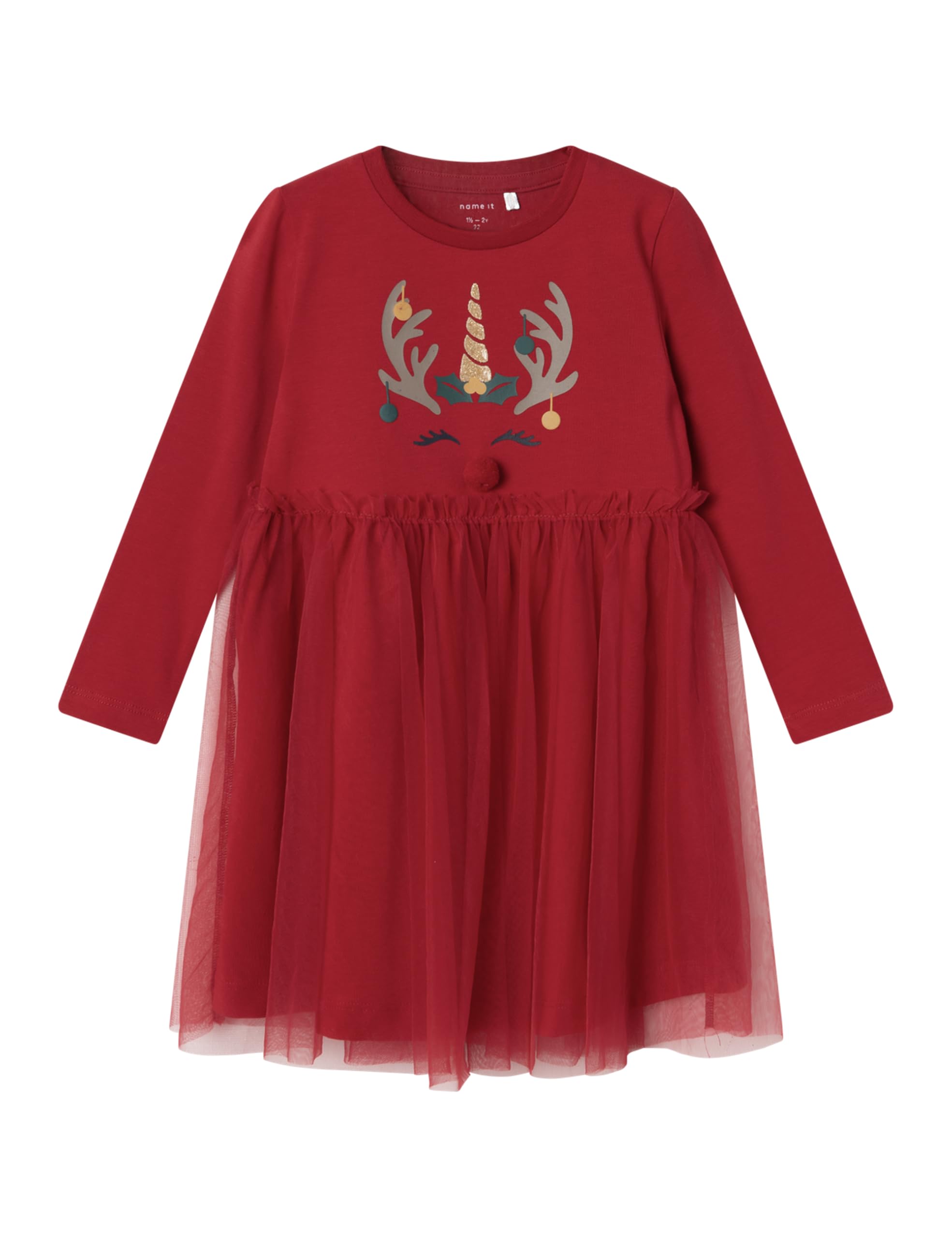 NAME IT Girls' Nmfrjul LS Dress