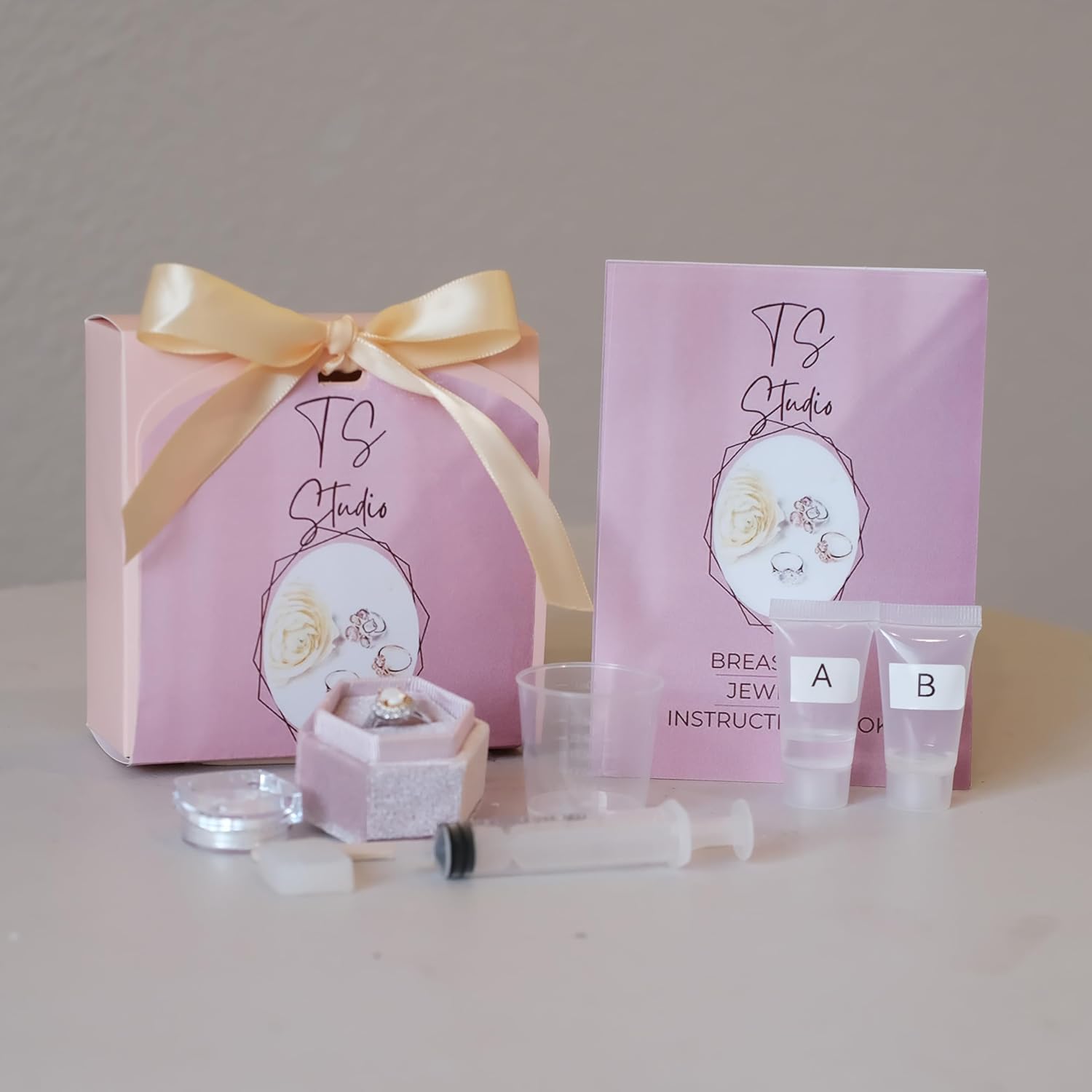 DIY Breastmilk Jewelry Kit/Breastmilk Rings/Cremation Ashes Jewelry/Pet Cremation Ring/Lock of Hair Ring/Pet Fur