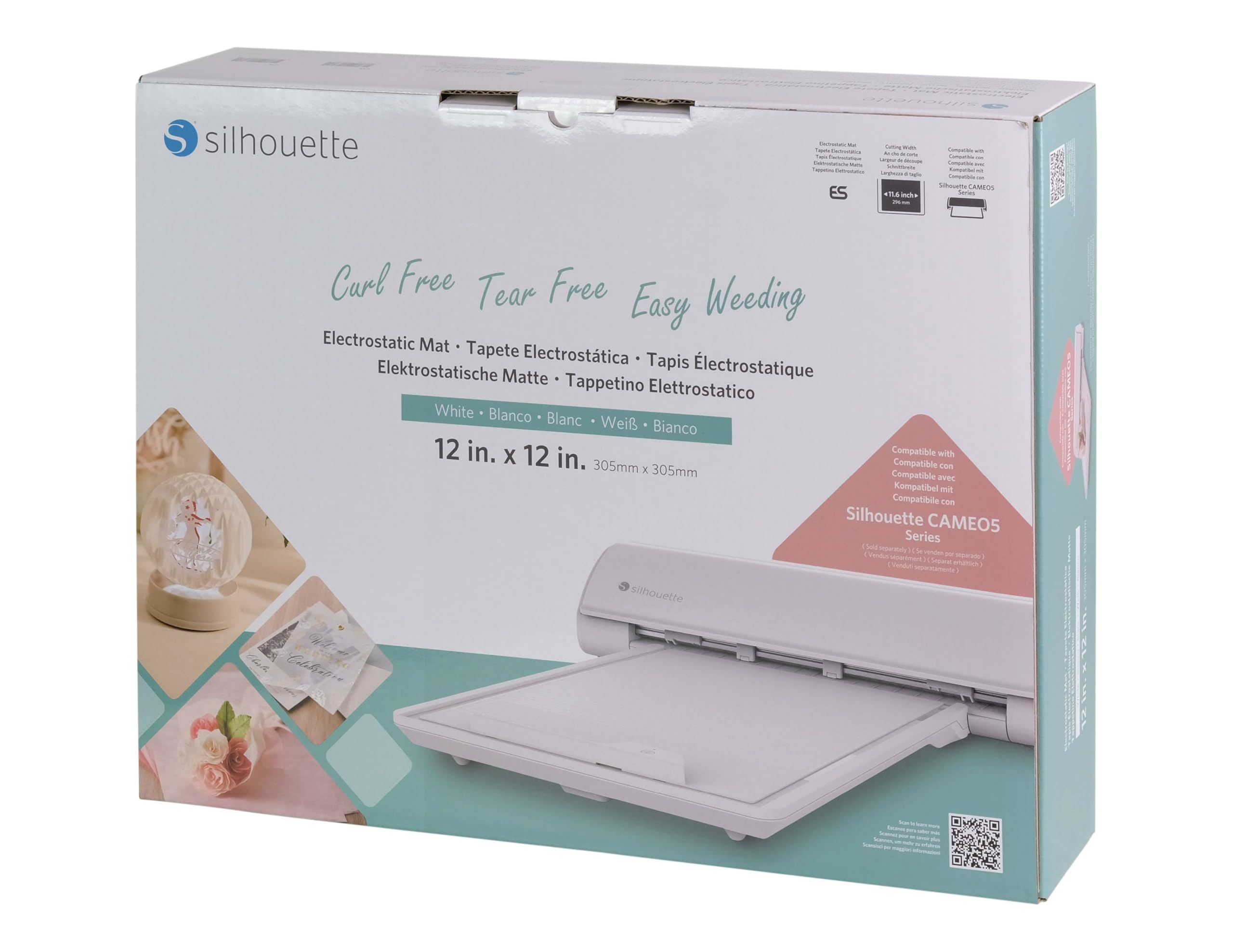 Silhouette Electrostatic Cutting Mat for use with Cameo 5 and Cameo 5 Plus models - 12 x 12 (White)
