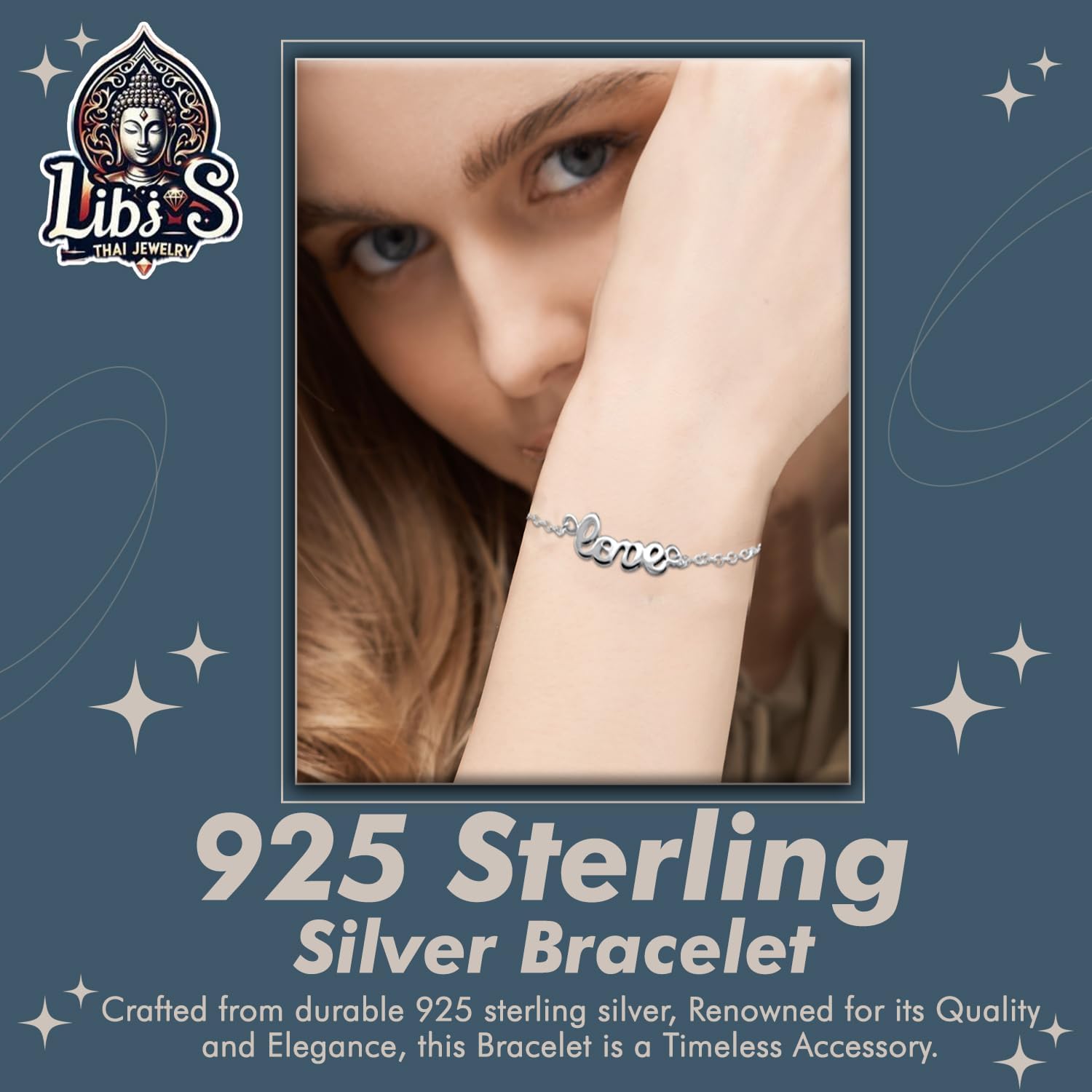 925 Sterling Silver Bracelet - Nickel & Lead-Free Chain with Spring Lock for Women - Ideal Gift for Friends & Loved Ones
