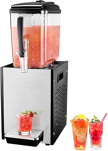 Miniatura 10 de VEVOR Dispensador de bebidas, dispensador de bebidas de 2.64 galones para fiestas, dispensadores de jugo de plástico con espiga, cámara de hielo