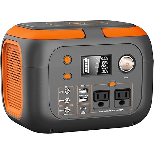 SinKeu 300W Portable Power Station, 260Wh/70400mAh Outdoor Solar Generator, Mobile Lithium Battery Pack, 110V Outlet Solar Power Banks, Camping Power Supply for Laptop, Hurricane Supplies