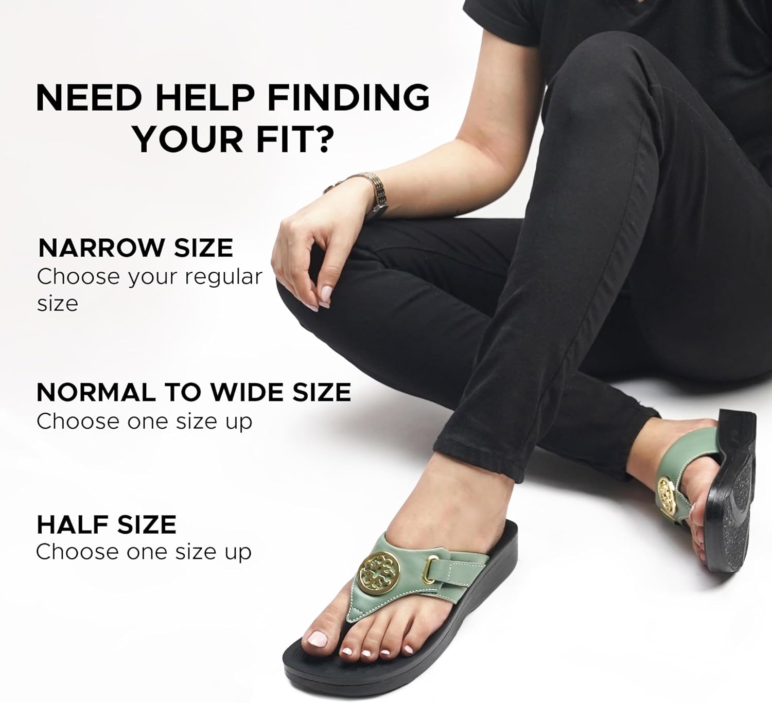 AEROTHOTIC Womens Slip On Lightweight Plantar Fasciitis Orthotic Flip Flops Comfortable Walking Outdoor Beach Ladies Arch Support Summer Thong Sandals (Ostrya Black, Size 6) - Image 3