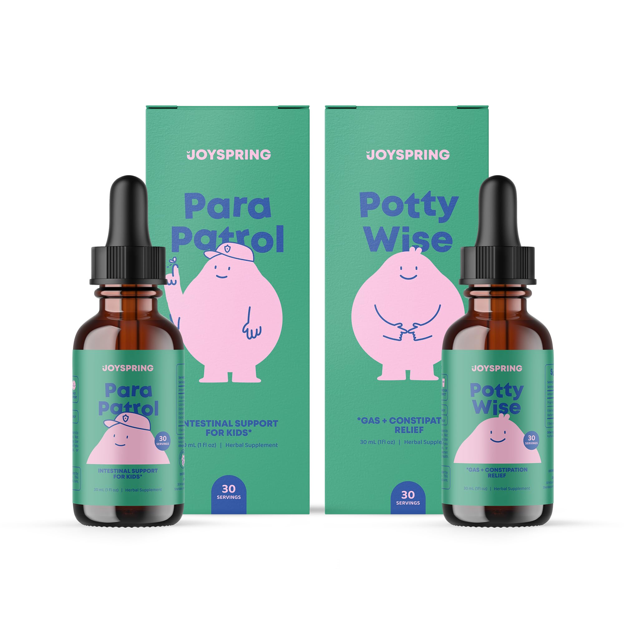 JoySpringPottywise Constipation Relief and Liquid Gut Cleanse for Kids