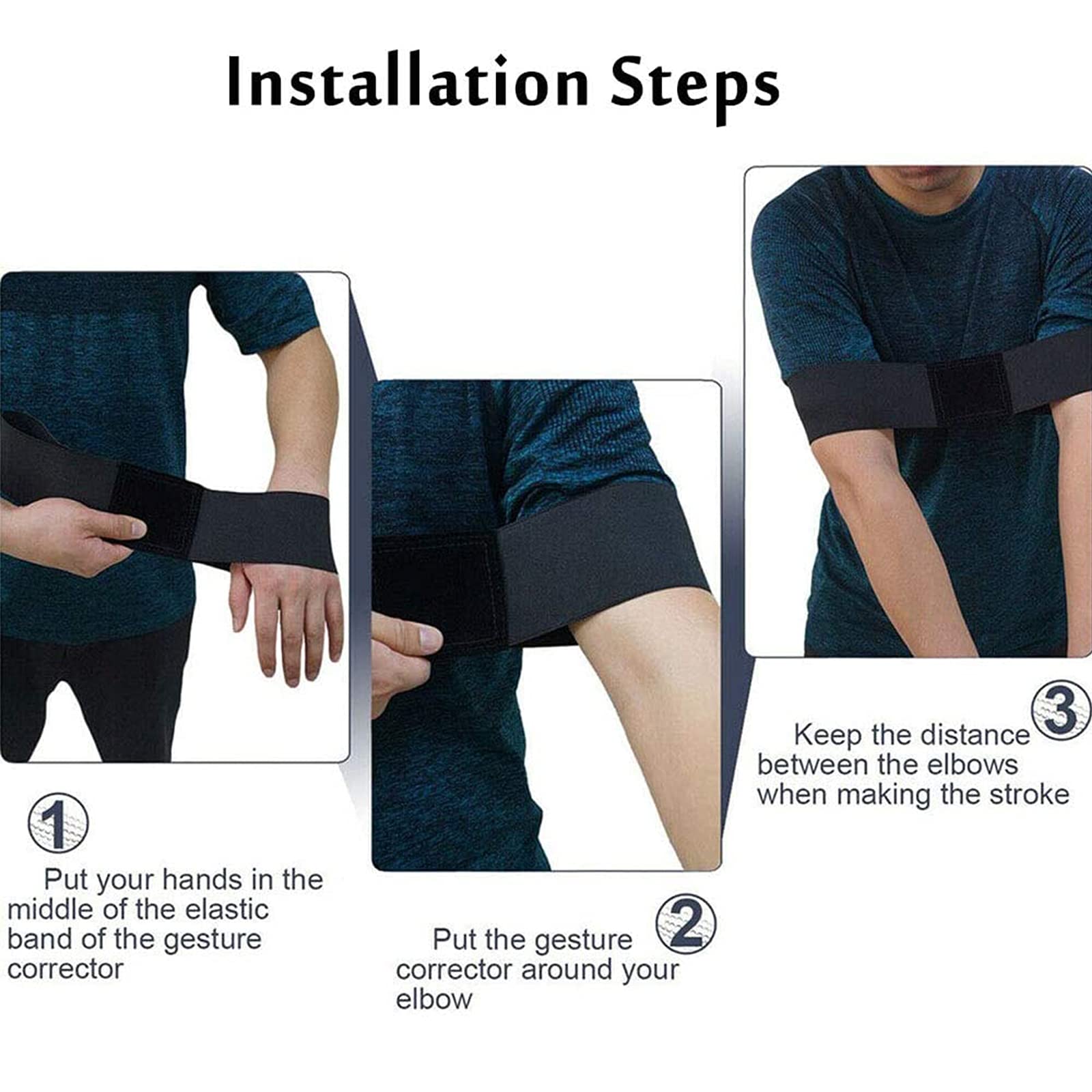 Bandas Brazo Entrenamiento Swing Golf, Corrector Postura, Bandas Elásticas para Swing de Golf, Adecuado Principiantes, Mejorar Postura Swing