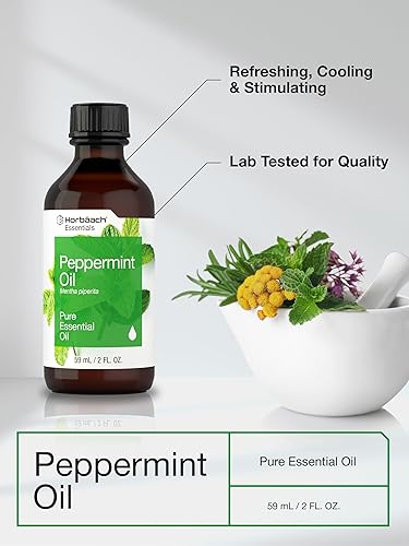 Miniatura 4 de Peppermint Essential Oil  2 fl oz (59mL)  for Massage, Bath & Diffusers  by Horbaach