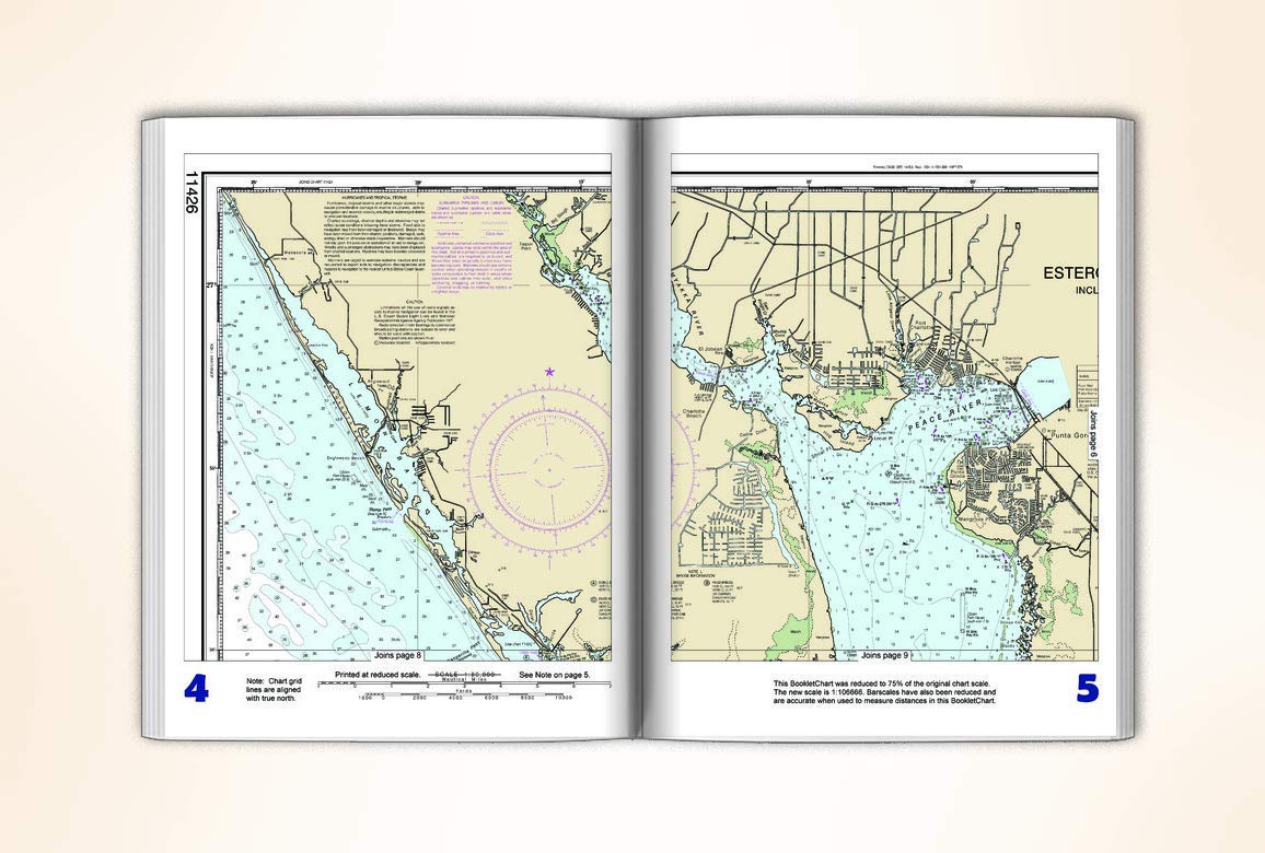 Paradise Cay Publications NOAA BookletChart 11426: Estero Bay to Lemon Bay: Including Charlotte Harbor, Handy 8.5