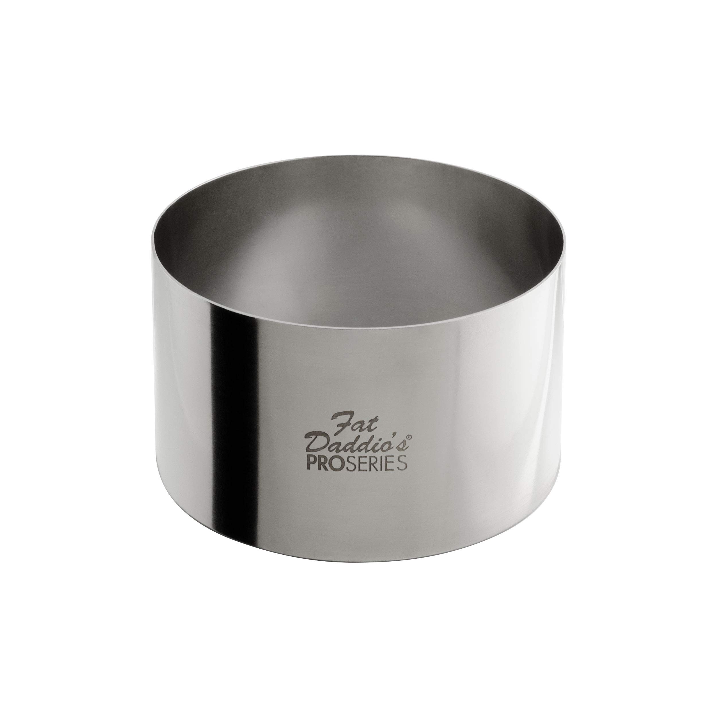 Fat Daddio's Stainless Steel Round Cake &amp; Pastry Ring 3.5 x 2 Inch