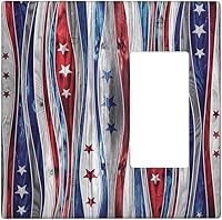 Vista 128 de Azulejo mediterráneo azul de 1 banda cubierta de toma de corriente Talavera mosaico mexicano marroquí mosaico dispositivo de palanca individual