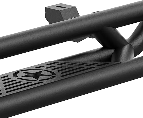 Miniatura 8 de SUORTO - Estribos laterales compatibles con 2 puertas Jeep Wrangler JL 2018, 2019, 2020, 2021, 2022, 2023, 2024, 2025, 2026, 2 puertas, barras Nerf