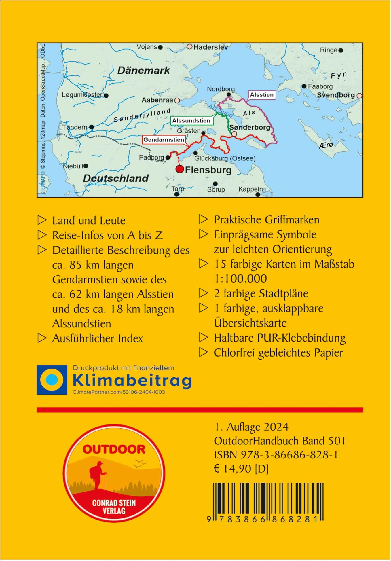 Dänemark: Gendarmstien mit Alsstien und Alssundstien: Unterwegs auf dem Fernwanderweg: Wanderrouten, Wegbeschreibung, Reise-Infos und GPS-Tracks für die Wanderung (Outdoor Wanderführer, Band 501)