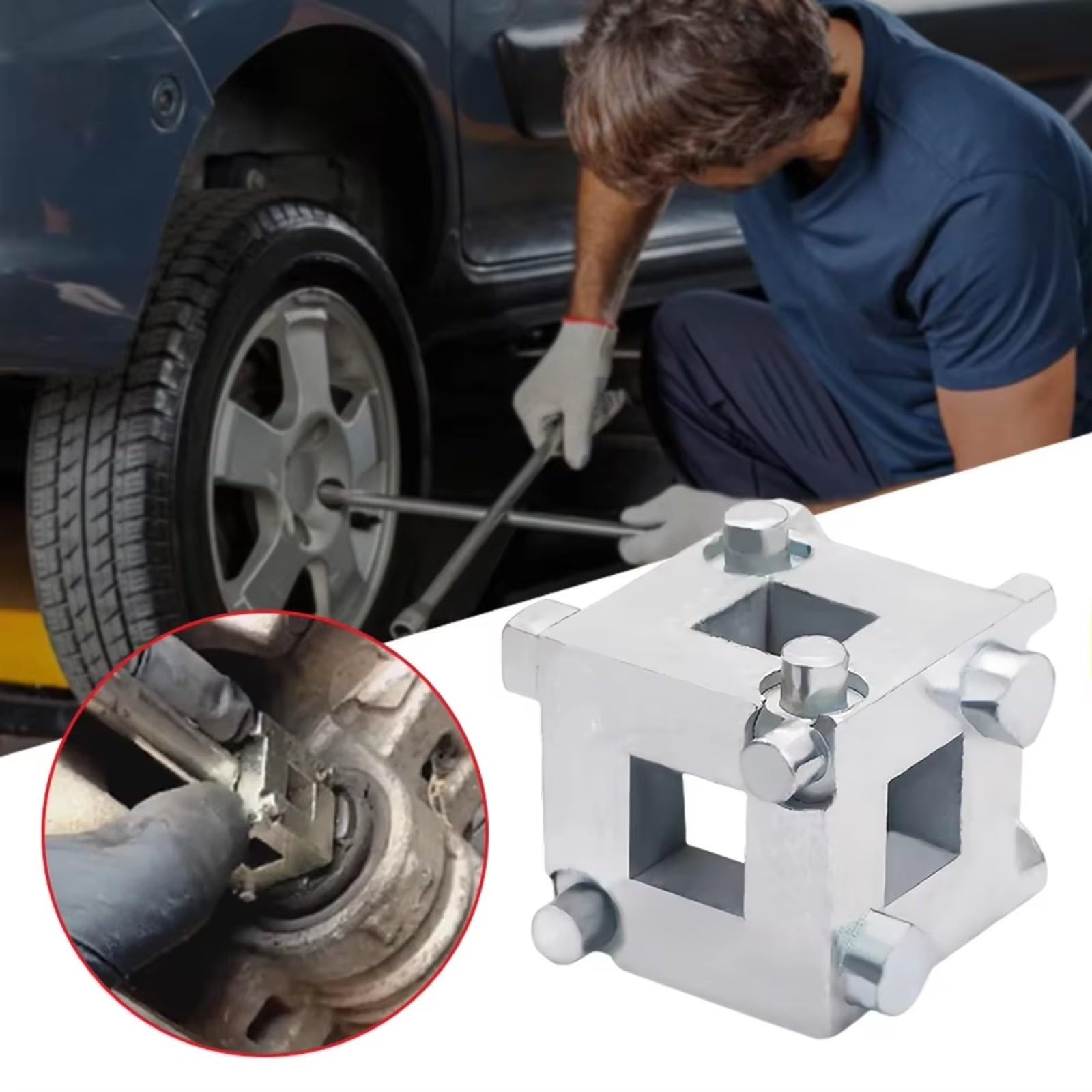 RC Herramientas Desmontaje Piezas Generales Para Automóvil Pistón Freno Disco Trasero, Pinza Freno Pastillas Freno Herramientas Repuesto Rebobinado Herramienta Para Cubo Pistón Pinza Freno Disco