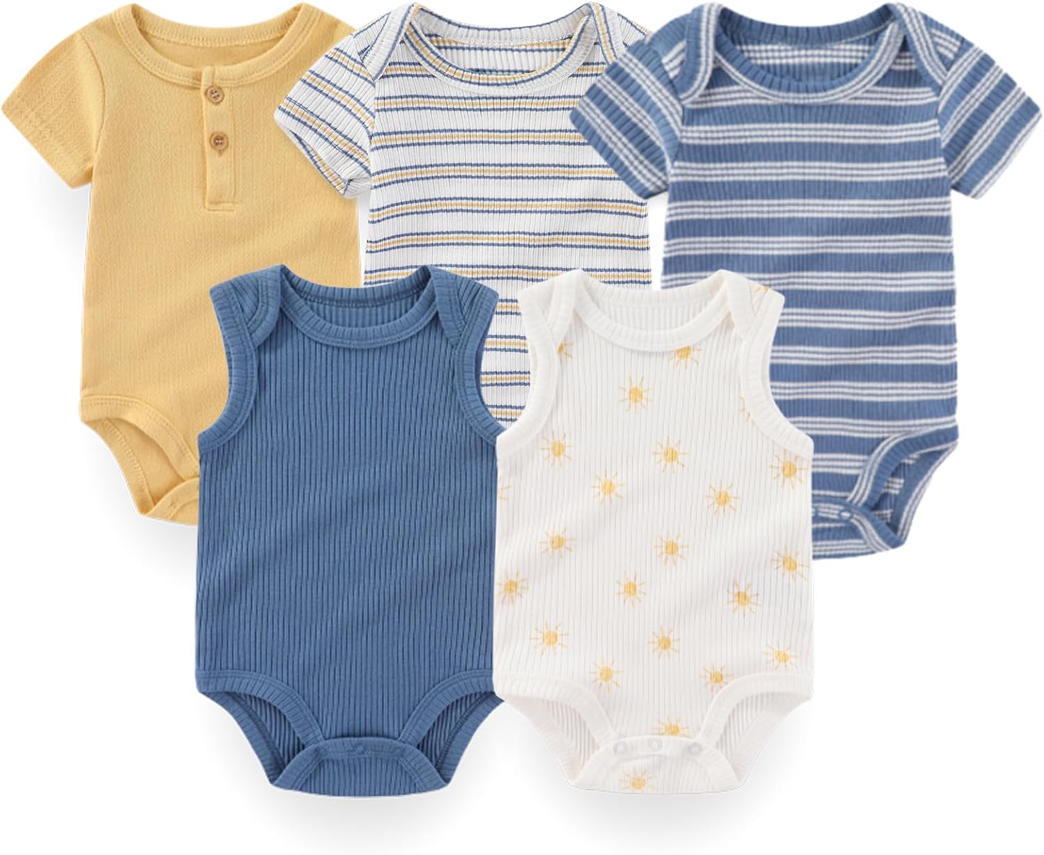 Baby Boy Girl Clothes Cotton Unisex Newborn Layette Gift Set and Accessories 18 Pack Baby Outfit 0-12Months