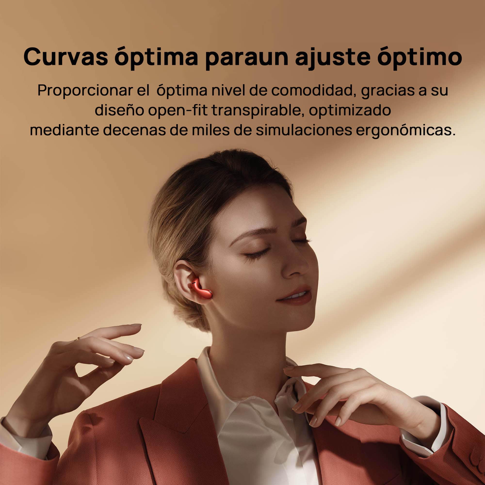 HUAWEI FreeBuds 5 Auriculares Inalámbricos, Bluetooth 5.2, iOS & Android, con Certificado de Óptima Resolución, Diseño Open-Fit, Doble Conexión, 30 Horas de Duración de La Batería, IP54, Blanco