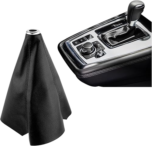 Funda de cuero para palanca de cambios de automóvil, accesorios para decoración interior de automóvil, funda universal a prueba de polvo para auto,