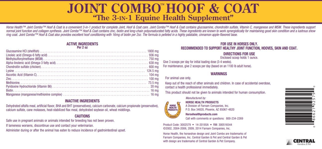 Horse Health Joint Combo Hoof & Coat, Convenient 3in1 horse joint