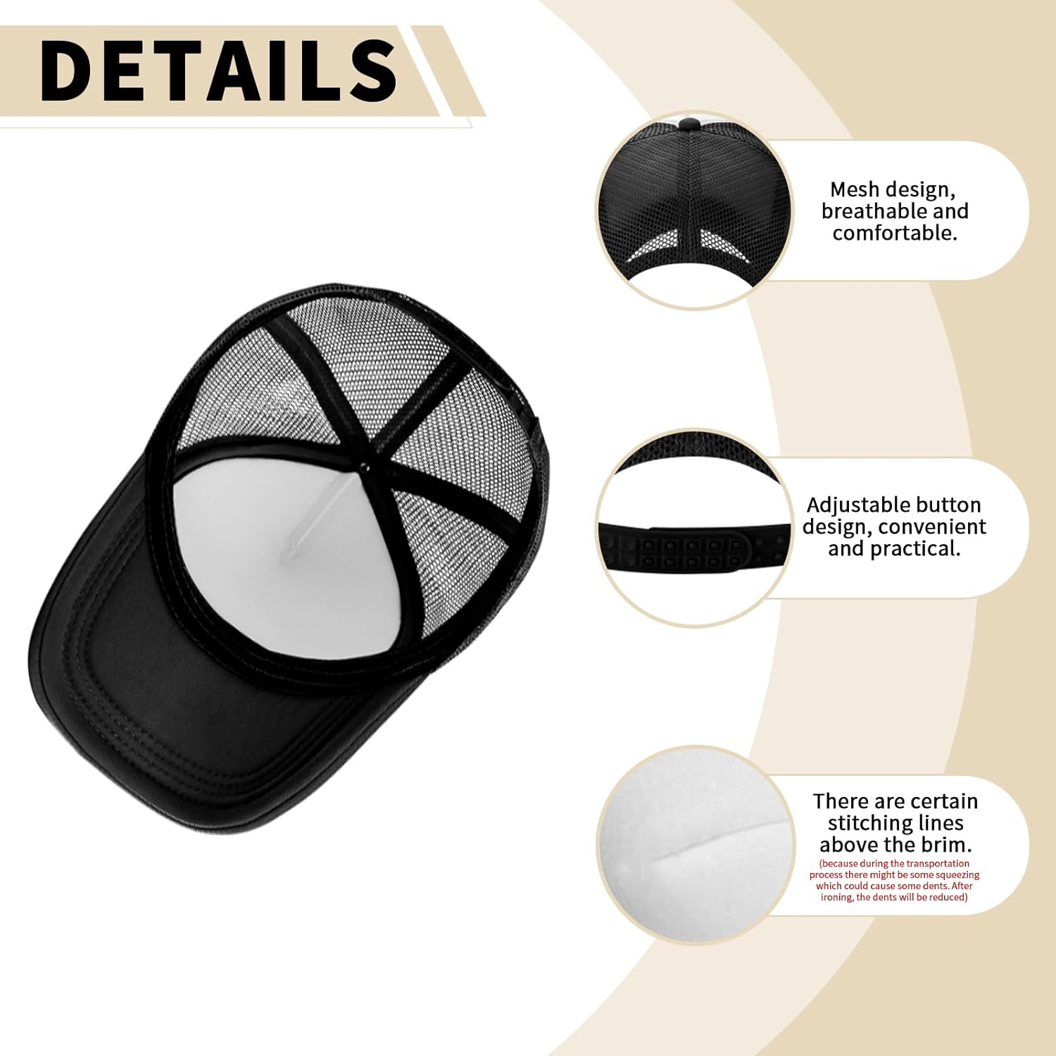 Funny Trucker Hats,Trucker Hat Baseball Cap for Women Snapback Adjustable Hat Humor Gift Men - Image 6