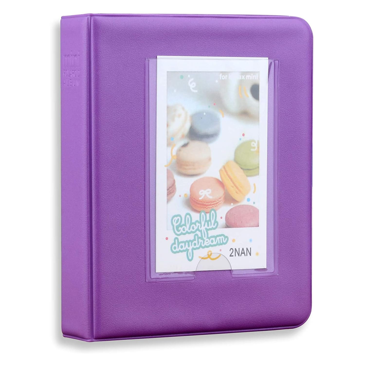 ZENKO 64 Pockets Photo Album for Fujifilm Instax Mini 12 11 9 8 40 Evo Liplay 7S Instant Camera/Mini Link Printer, Polaroid Snap Touch PIC-300 Z2300 Mint Zip Instant Camera Printer- Violet Purple
