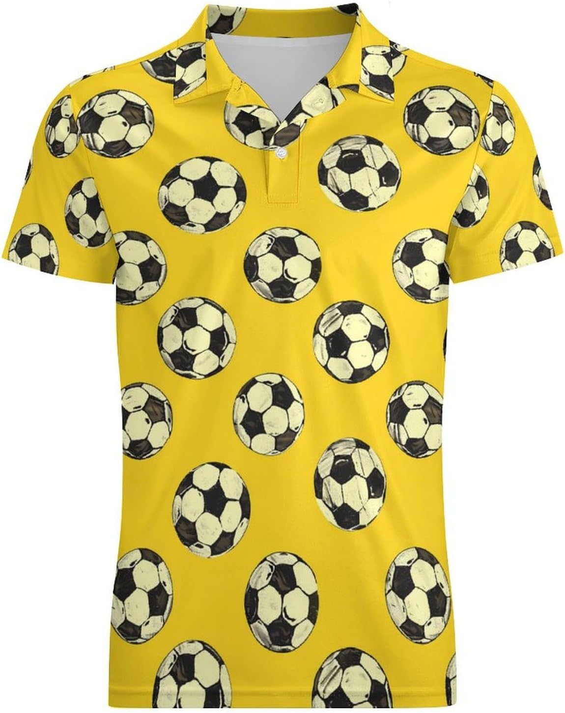 Football Novelty Men's Short Sleeve Shirt Golf Tennis Shirts Work T-Shirt Sport Tee