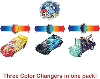 Amazon | Disney カーズ マテル Cars カラーチェンジ ミニカー 3