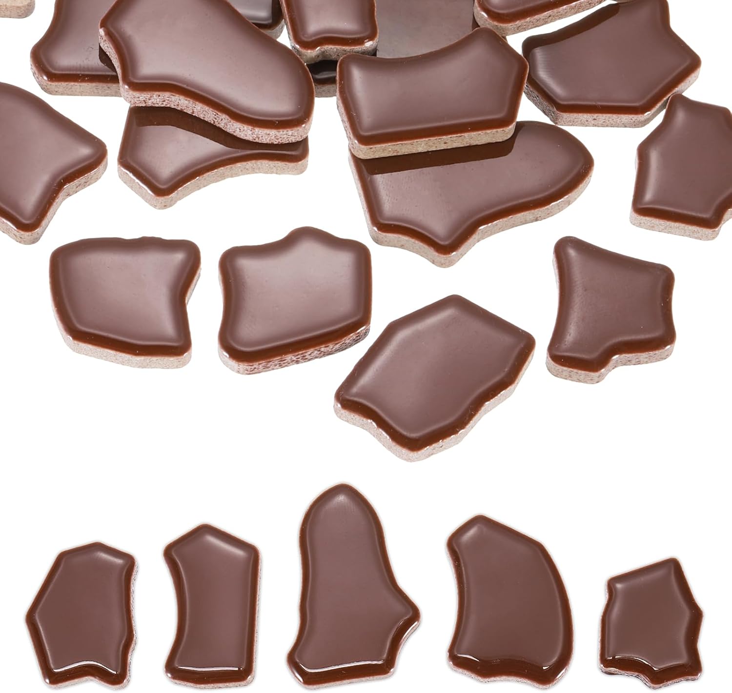 PATIKIL 500g/1.1LB Irregular Ceramics Mosaic Tiles, 0.79"-1.57" Mosaic Stained Tile Broken Porcelain Pieces Stones Bulk for DIY Craft Making Vases Home Decoration, Mixed Colors
