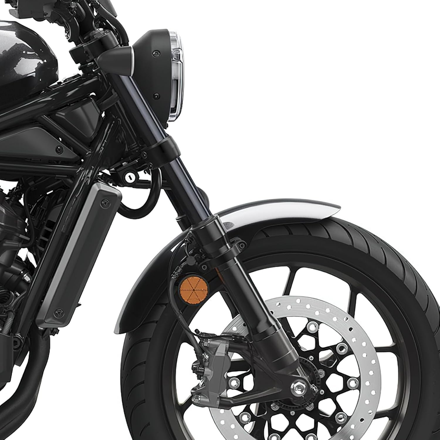 XFMT Motorcycle Black Front Fender Mud Guard Fit For Honda Rebel CMX 300 500 2017-2024