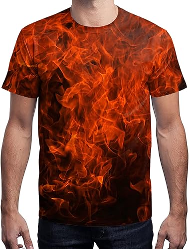 Miniatura 3 de Neemanndy Camisetas coloridas gráficas 3D de manga corta con cuello redondo para hombres, mujeres y jóvenes