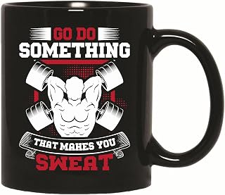 Gifts for Gym Fitness Goers Who Enjoy Working Out 11oz 15oz Black Coffee Mug