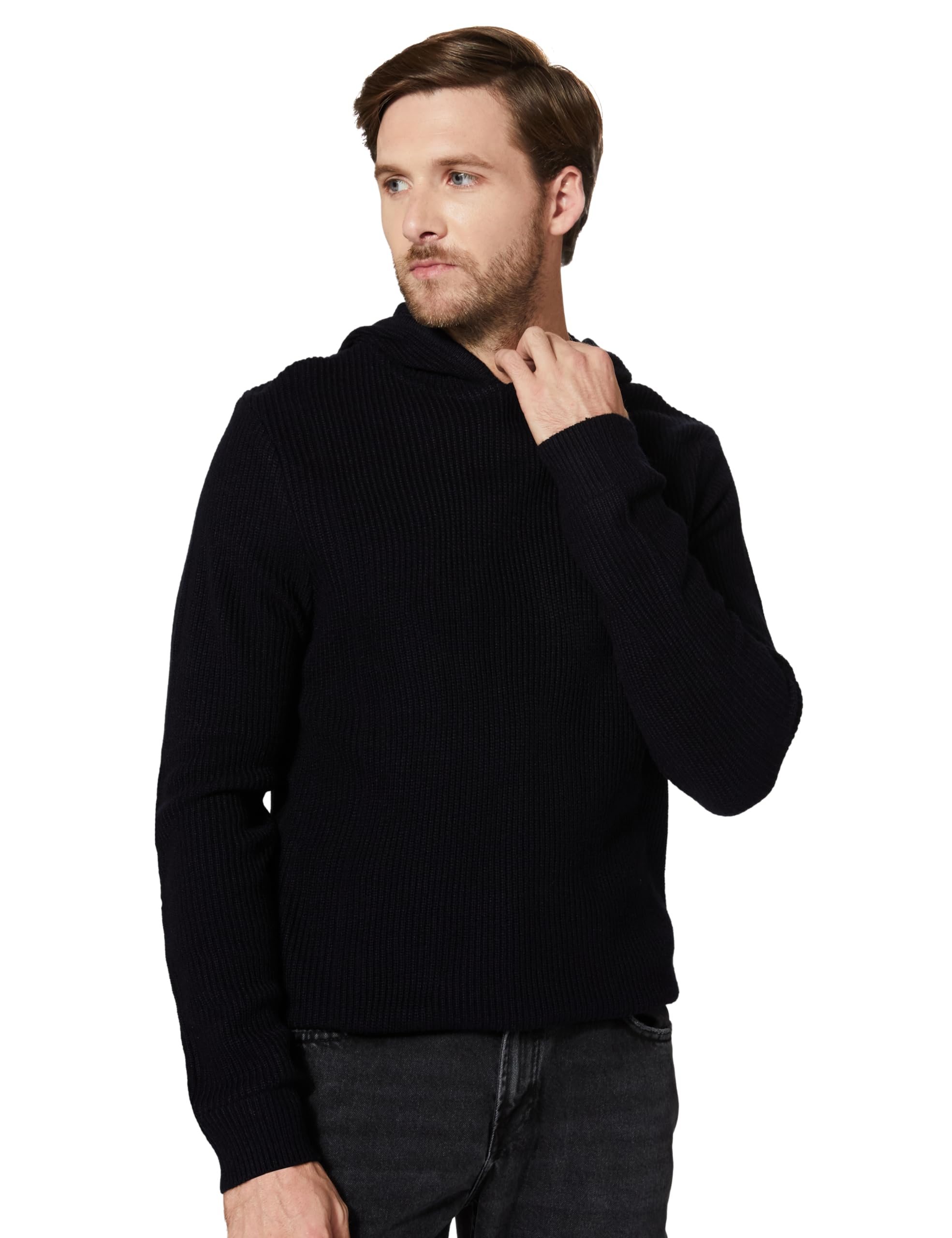 amazon brand - symbol Men's Acrylic Hooded Sweater-picture-52