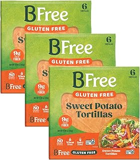 BFree Gluten Free Sweet Potato Tortilla Wraps, 8.89 OZ - 6 Tortillas (Pa...