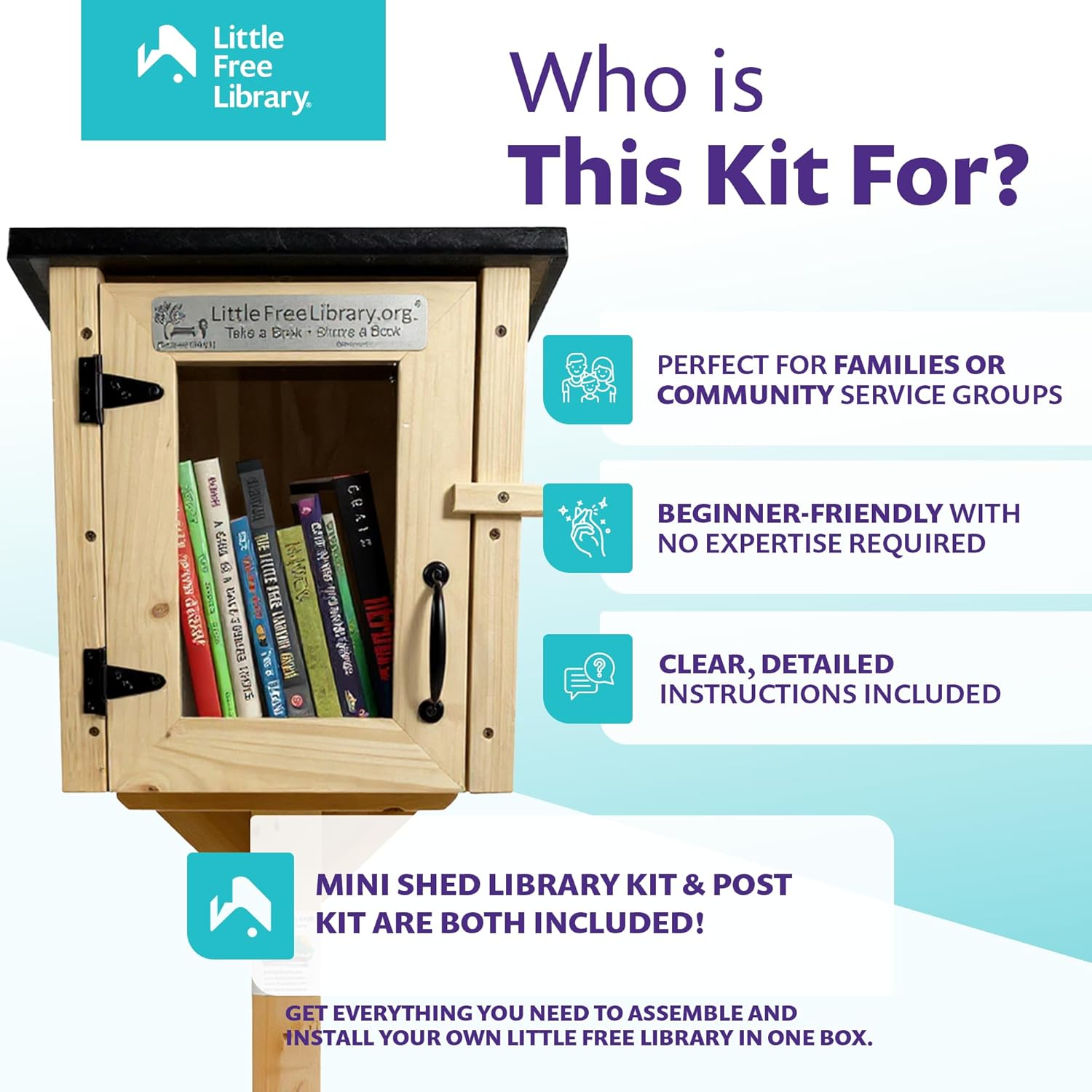LITTLE FREE LIBRARY® Complete Bundle Made in America by The Nonprofit that Expands Book Access