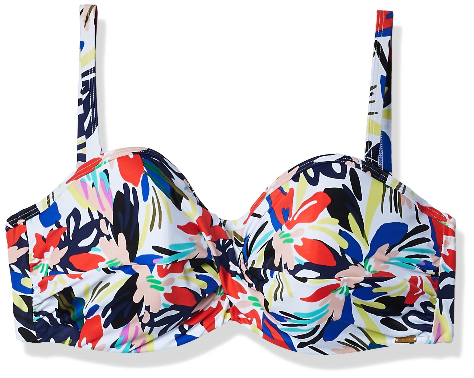 Panache Women's Standard Anya Riva Print Twist Bandeau Bikini Top