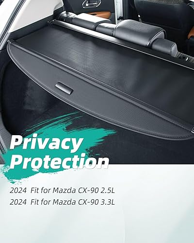 Miniatura 49 de SCITOO Cubierta de carga 2013 2014 2015 2016 2017 2018 compatible con Toyota RAV4 2.5L actualizado anti-mirón retráctil trasero maletero cubierta