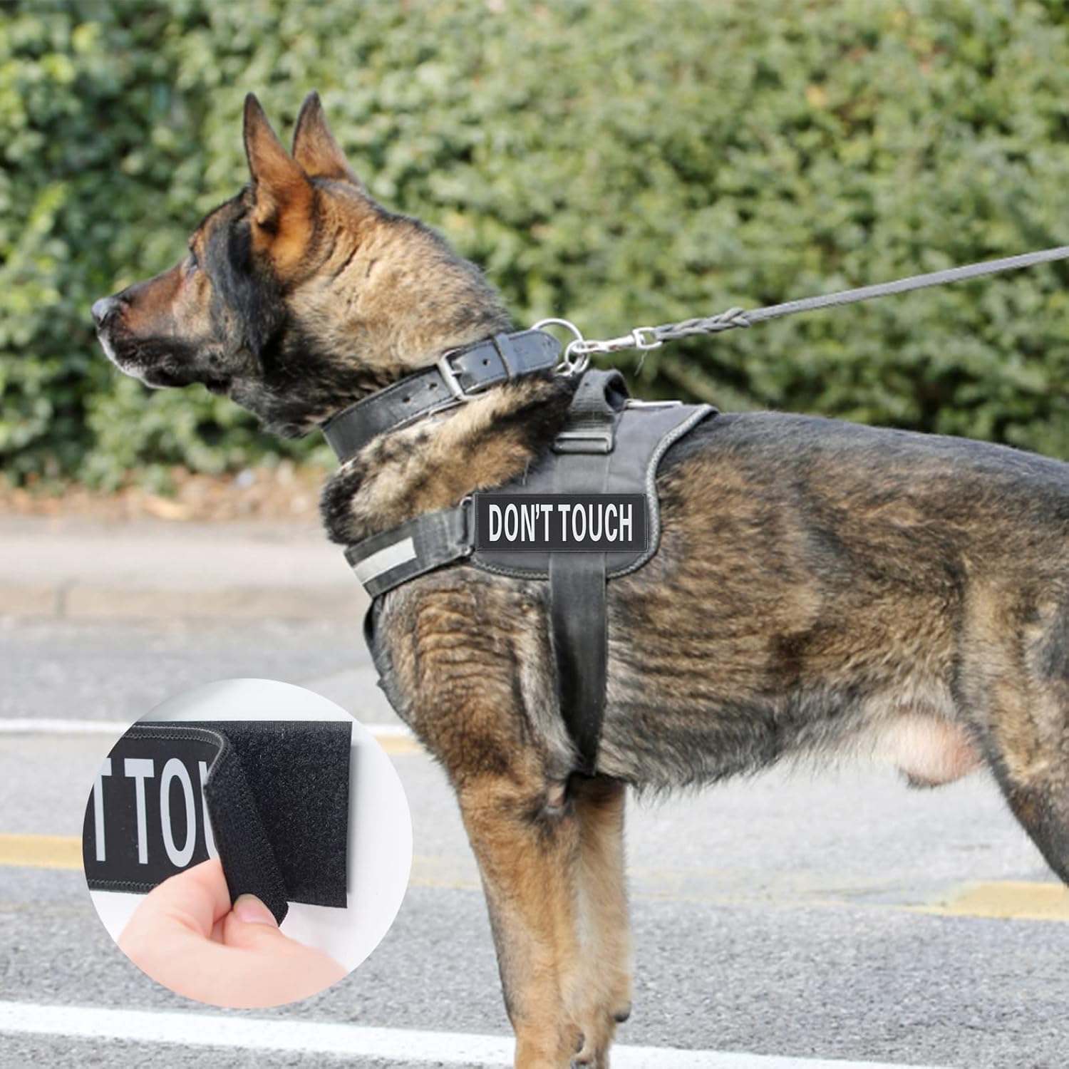 Protection Dog Patch 2 Pieces Dog Reflective Patches Removable Pet Warning Vest Patches ...