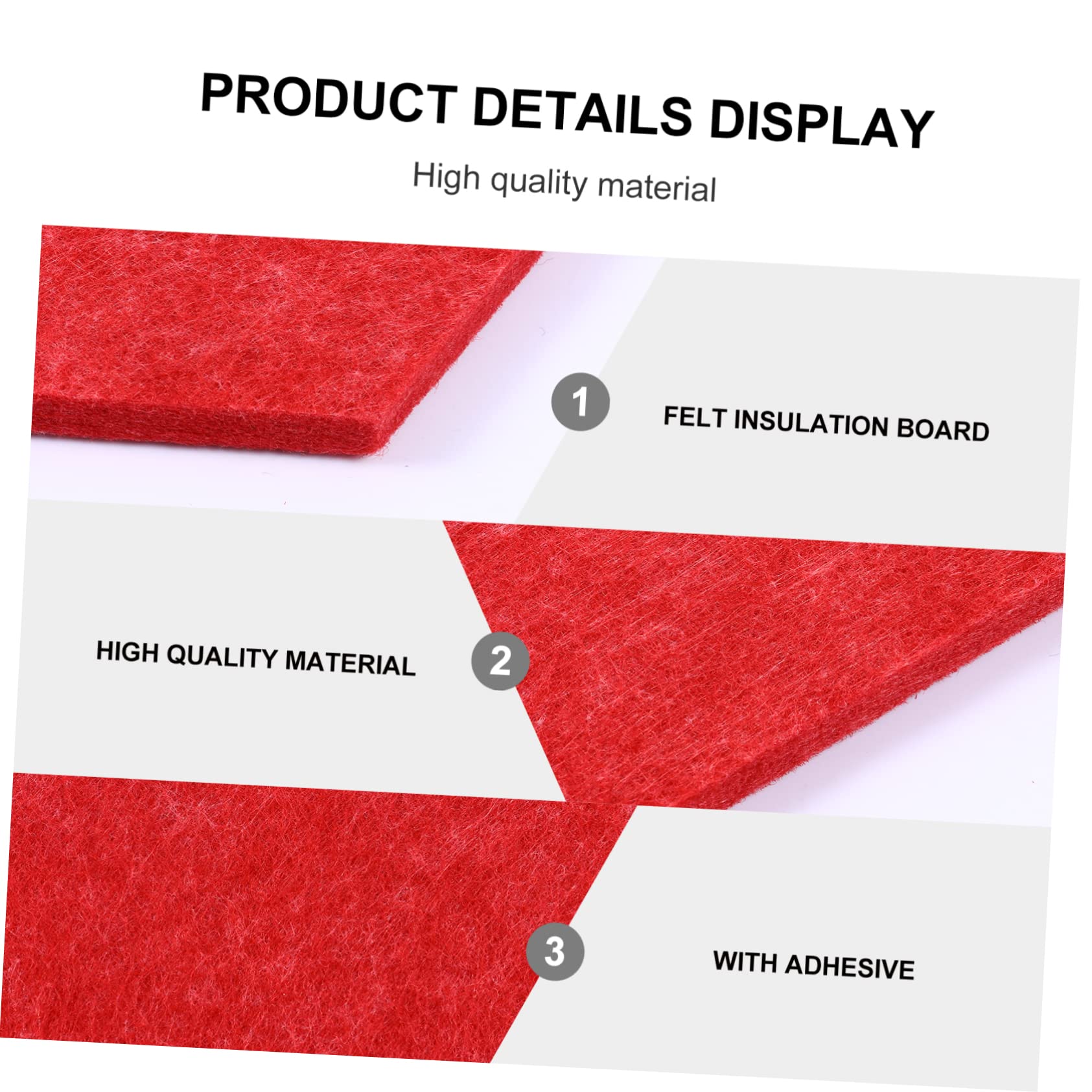 OSALADI Wall Board Set Hexagon Felt Board Red Decoration for DIY Photo Display