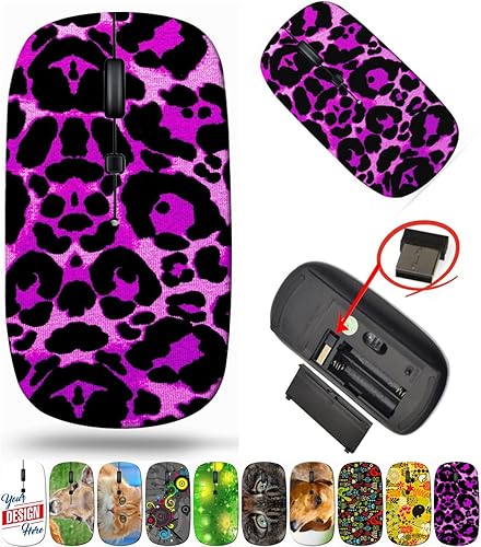 maizi Ratón USB inalámbrico para computadora personal portátil MacbookRatones USB inalámbricos ID de imagen 27872683 Ratón de viaje púrpura de tela
