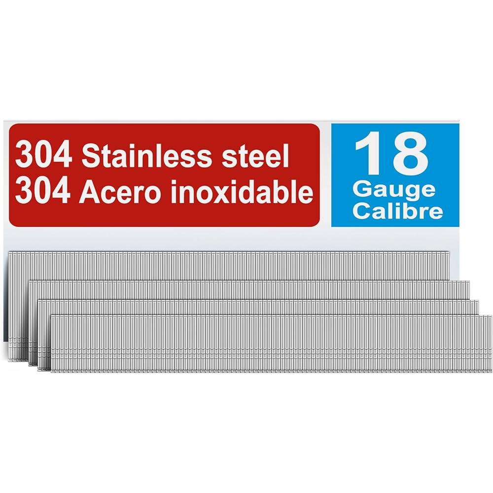 4/mo Finance SimCos 18 Gauge 304 Stainless Steel Brad Nails (11/4