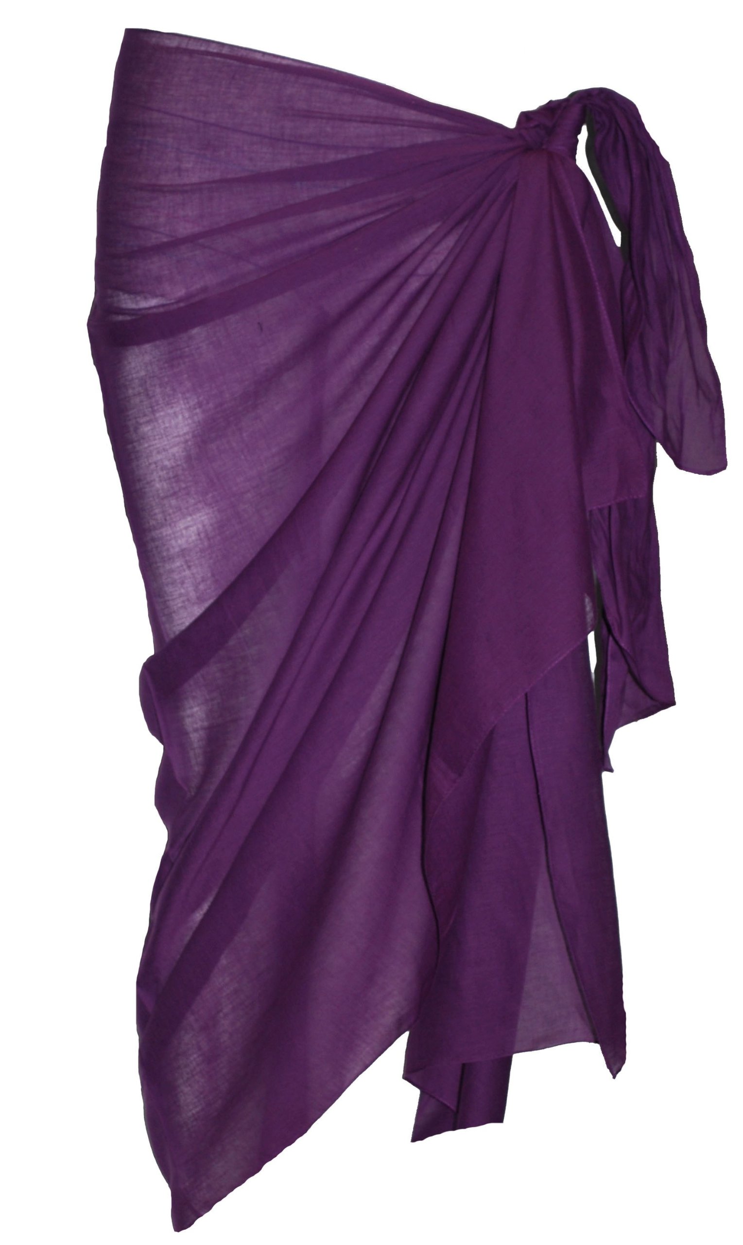 P4f Women's Purple Premium Cotton Sarong 100Cm X 200Cm (Purple)